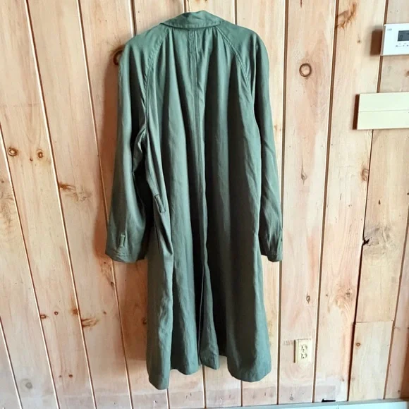 GAP Olive Trench Coat - Picture 2 of 6